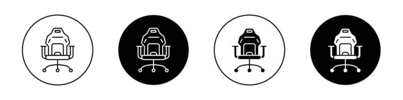 Gaming chair icon vector