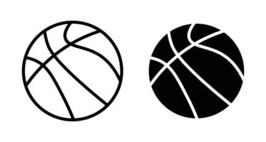 Basketball icon set. vector
