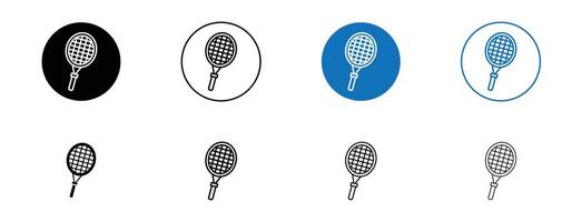 Racquet icon set. vector