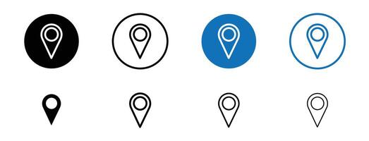 Map marker icon vector