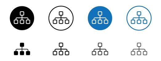 Chart tree icon vector