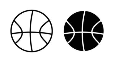 Basketball icon set. vector