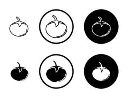 Tomato icon set. vector