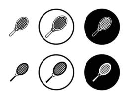 Racquet icon set. vector