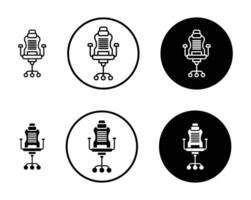 Gaming chair icon vector