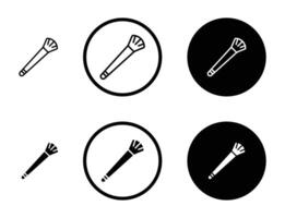 Makeup brush icon vector