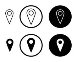 Map marker icon vector