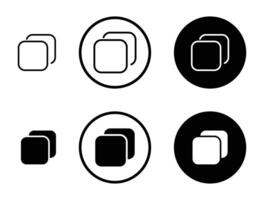 Copy icon set. vector