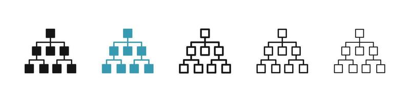 Chart tree icon vector