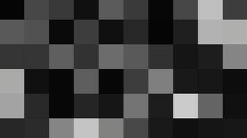 grau Hintergrund. Bewegung.weiß schwarz und grau Hintergrund wo Quadrate mit Pixel im Abstraktion schimmern mit dunkel Farben. video