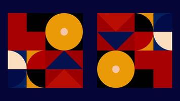 animerad färgrik modern looping färgade mönster. rörelse. konst geometrisk bakgrund med förvandla former. video