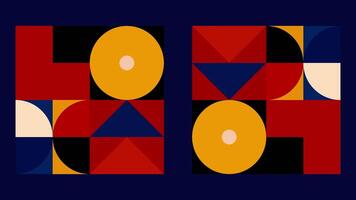Animated colorful modern looping stained pattern. Motion. Art geometric background with transforming shapes. video