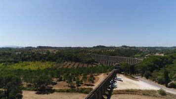 Aqueduct of Pegoes Tomar Portugal video