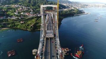 corrido puente construcción en vigo España video