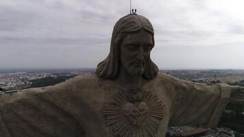 Cristo rei Heiligtum im Almada, Portugal video