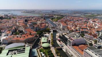 ciudad de aveiro Portugal aéreo ver video