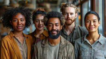 Group of People Standing Together photo