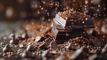 Chocolate Bar With Spoon photo