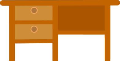 Office desk design vector