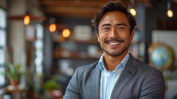 Smiling Man With Crossed Arms photo