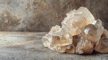 Cluster of Crystals on Table photo