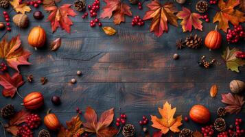 Heart Made of Apples and Leaves photo