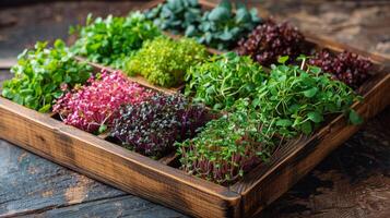 Array of Plants in Tray photo