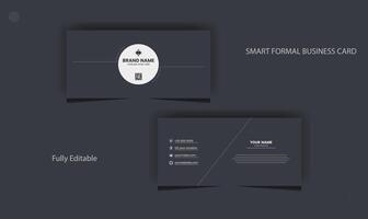 Simple unique professional elegant minimal clean modern creative corporate business card design template for your company. vector