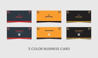 Business Card Template Design Abstract Modern Icon Color for Luxury Presentation of Simple Corporate Identity vector