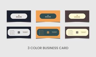 Business Card Template Design Abstract Modern Icon Color for Luxury Presentation of Simple Corporate Identity vector