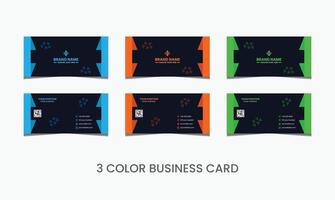 Business Card Template Design Abstract Modern Icon Color for Luxury Presentation of Simple Corporate Identity vector