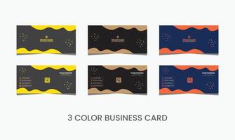 Business Card Template Design Abstract Modern Icon Color for Luxury Presentation of Simple Corporate Identity vector