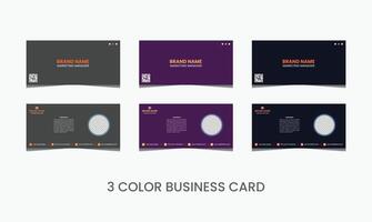 Business Card Template Design Abstract Modern Icon Color for Luxury Presentation of Simple Corporate Identity vector