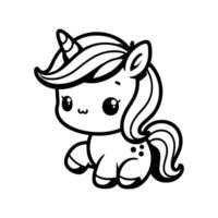 Free unicorn art illustration vector
