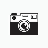 digital camera icon or logo isolated sign symbol illustration - Collection of high quality black style icons - flat silhouette style vector