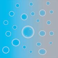 Collection of realistic bubbles vector