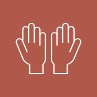 simple Hands Raised Continuous Line Icon for Volunteer, Togetherness topics vector