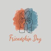 simple Hands Raised Continuous Line Icon for Volunteer, Togetherness topics. one line art, People shaking hands one line. illustration for poster, card, logo, Friendship day day, wedding, vector