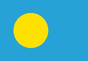 palau bandera ilustrador país banderas vector