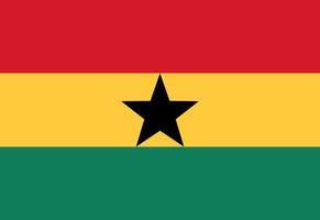 Ghana bandera ilustrador país banderas vector