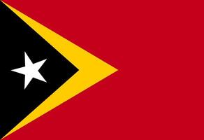 Timor lesto bandera ilustrador país banderas vector