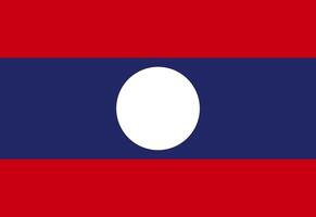 increíble Laos bandera ilustrador país banderas vector