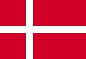Dinamarca bandera ilustrador país banderas vector