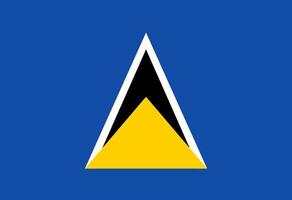 amazing Saint Lucia flag illustrator country flags vector