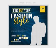 Fashion web banner design template vector