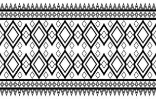 Geometric ethnic seamless pattern black and white. traditional ethnic oriental style pattern, Designed for background ,wallpaper ,carpet ,clothing ,weaving ,printed pattern ,fabric ,embroidery vector