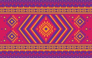 Geometric floral ethnic red color tone seamless pattern. traditional ethnic style pattern, Designed for background ,wallpaper ,carpet ,clothing ,weaving ,printed pattern ,fabric ,embroidery vector
