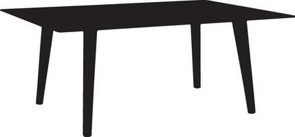 Coffee Table, Furniture Silhouette, black color silhouette vector