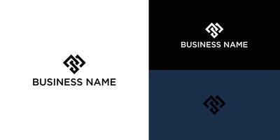 Initial Letter MS Design Template vector