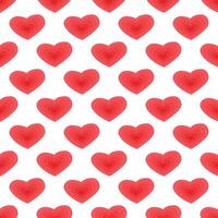 Seamless pattern with hand drawn heart doodle for decorative print, wrapping paper, greeting cards and fabric vector